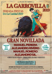 CARTEL TOROS CARIDAD 2019